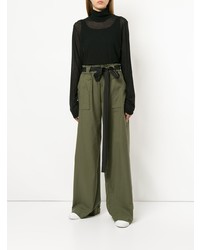 Женская черная вязаная водолазка от Matin