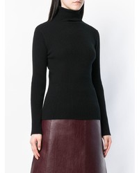 Женская черная вязаная водолазка от Philo-Sofie