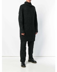 Мужская черная вязаная водолазка от Yohji Yamamoto
