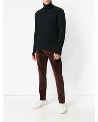 Мужская черная вязаная водолазка от Batoner