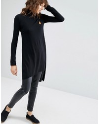 Женская черная вязаная водолазка от Maison Scotch