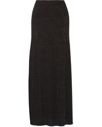 Черная вязаная длинная юбка от Missoni