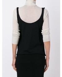 Женская черная вязаная майка от Le Kasha