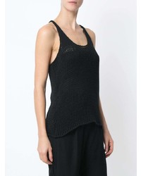 Женская черная вязаная майка от Uma Raquel Davidowicz