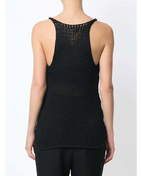 Женская черная вязаная майка от Uma Raquel Davidowicz