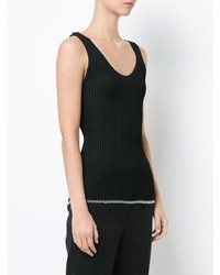 Женская черная вязаная майка от Proenza Schouler