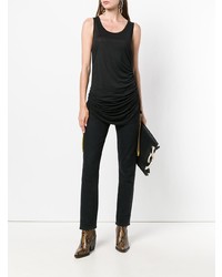 Женская черная вязаная майка от Diesel