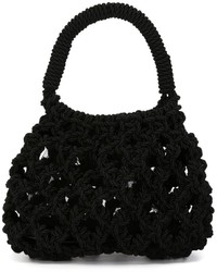 Черная вязаная сумочка от Simone Rocha
