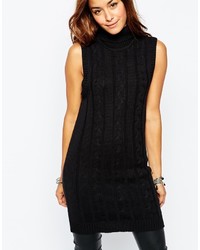 Черная вязаная туника от Vila