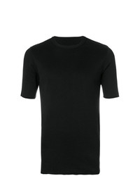 Мужская черная вязаная футболка с круглым вырезом от Kris Van Assche
