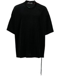 Мужская черная вязаная футболка с круглым вырезом от Mastermind Japan