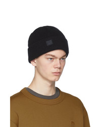 Мужская черная вязаная шапка от Acne Studios