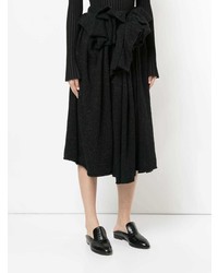 Черная вязаная юбка-миди от Yohji Yamamoto
