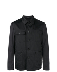 Мужская черная джинсовая куртка-рубашка от Lanvin