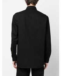 Мужская черная джинсовая куртка-рубашка от Raf Simons