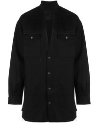 Мужская черная джинсовая куртка-рубашка от Rick Owens