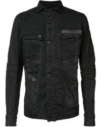 Мужская черная джинсовая куртка от 11 By Boris Bidjan Saberi