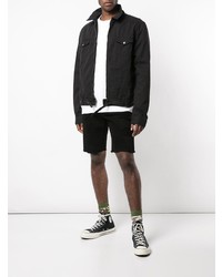 Мужская черная джинсовая куртка от RtA