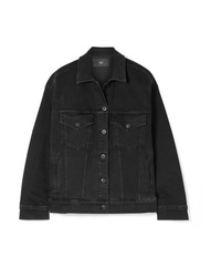 Женская черная джинсовая куртка от 3x1