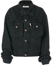 Женская черная джинсовая куртка от Aalto
