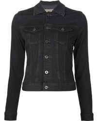 Женская черная джинсовая куртка от AG Jeans
