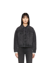 Женская черная джинсовая куртка от Alexander Wang