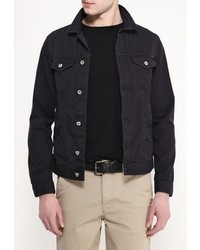 Мужская черная джинсовая куртка от Armani Jeans