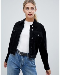 Женская черная джинсовая куртка от ASOS DESIGN