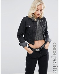 Женская черная джинсовая куртка от Asos