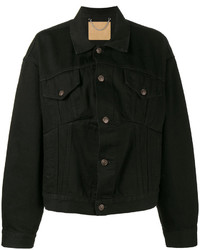 Женская черная джинсовая куртка от Balenciaga
