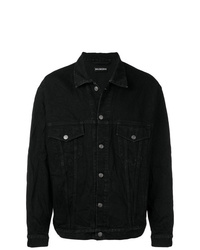 Мужская черная джинсовая куртка от Balenciaga