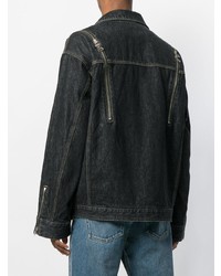 Мужская черная джинсовая куртка от Facetasm