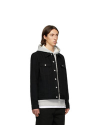 Мужская черная джинсовая куртка от A.P.C.