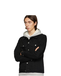 Мужская черная джинсовая куртка от A.P.C.