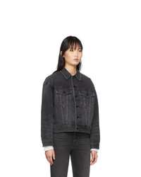 Женская черная джинсовая куртка от Alexander Wang