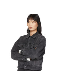 Женская черная джинсовая куртка от Alexander Wang