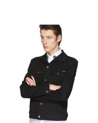 Мужская черная джинсовая куртка от Dolce and Gabbana