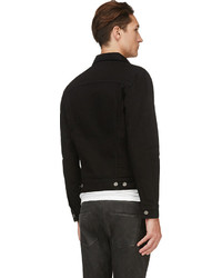 Мужская черная джинсовая куртка от Levi's