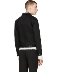 Мужская черная джинсовая куртка от Saint Laurent