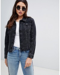 Женская черная джинсовая куртка от Blank NYC