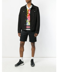 Мужская черная джинсовая куртка от MSGM