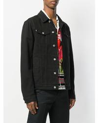 Мужская черная джинсовая куртка от MSGM