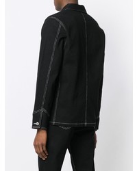 Мужская черная джинсовая куртка от A.P.C.