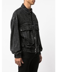 Мужская черная джинсовая куртка от Amiri