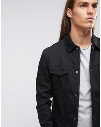 Мужская черная джинсовая куртка от KIOMI