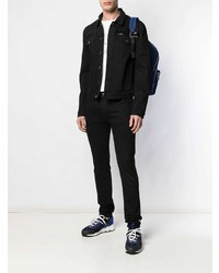 Мужская черная джинсовая куртка от Versus