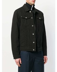 Мужская черная джинсовая куртка от MSGM