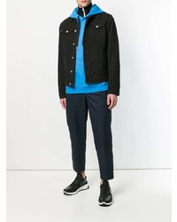 Мужская черная джинсовая куртка от MSGM