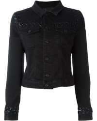 Женская черная джинсовая куртка от Diesel