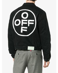 Мужская черная джинсовая куртка от Off-White